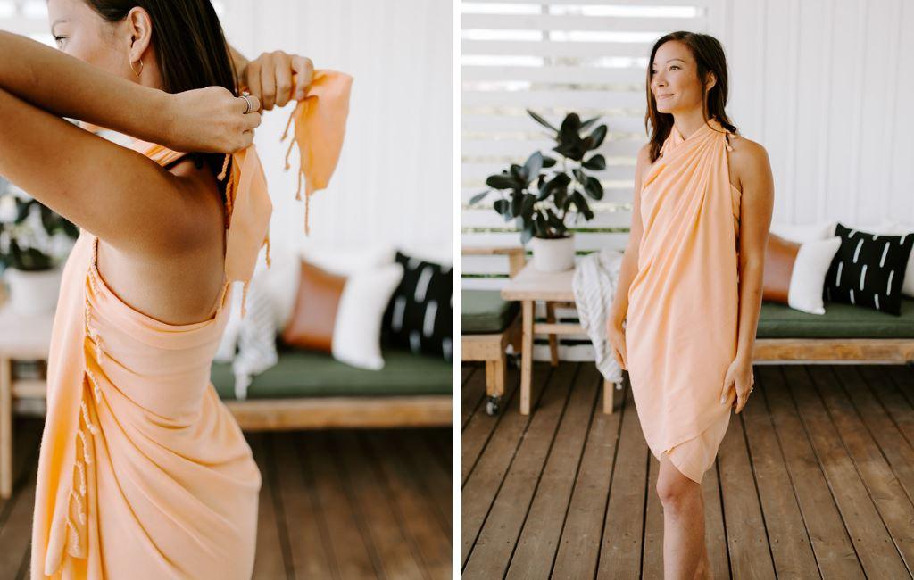 How to Wear a Turkish Towel as a Sarong - The Bali Market